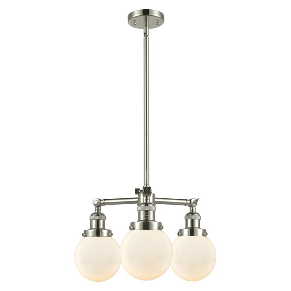 Innovations Lighting 3 Light Chandelier 207-PN-G201-6